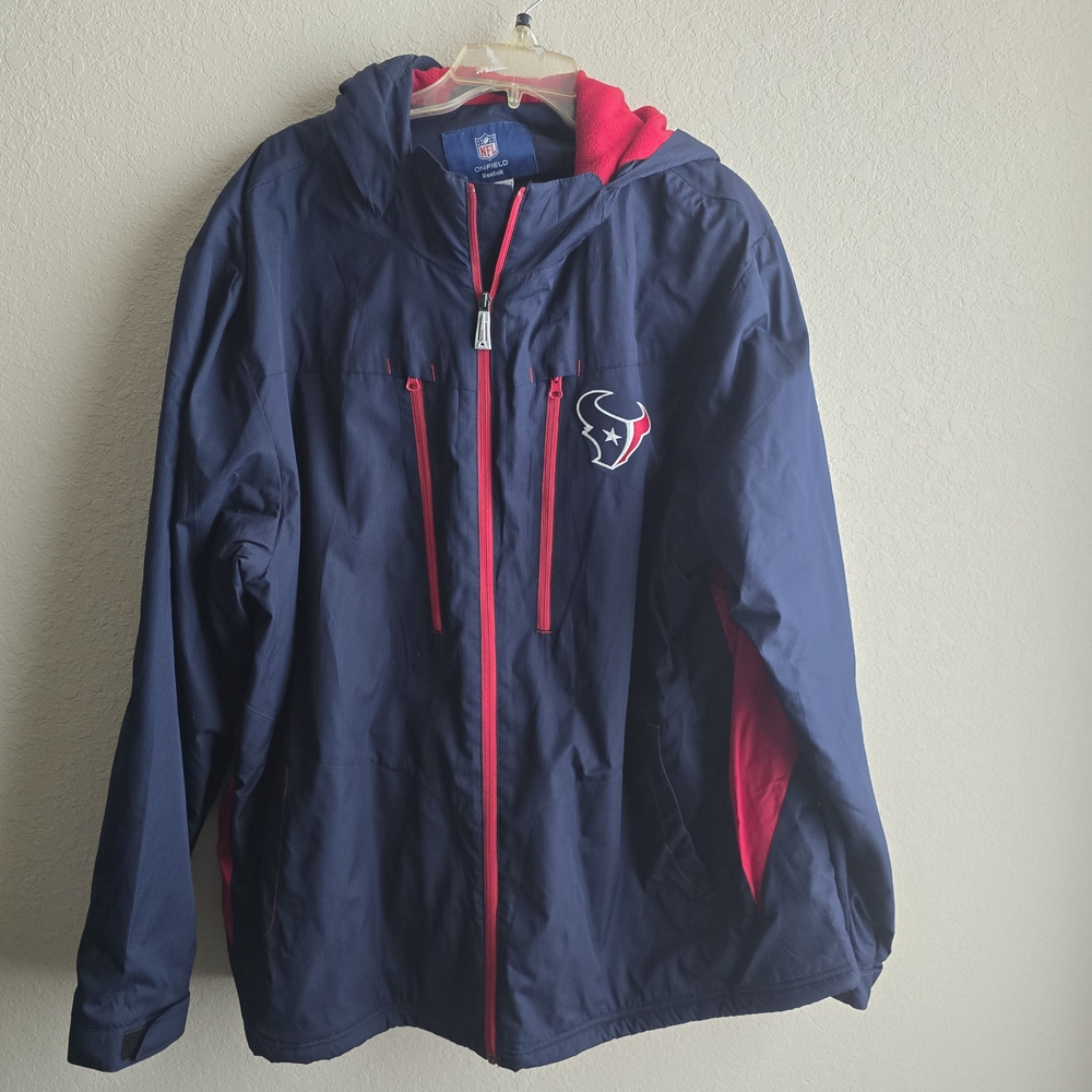 Reebok NFL On Field Navy and Red Jacket
